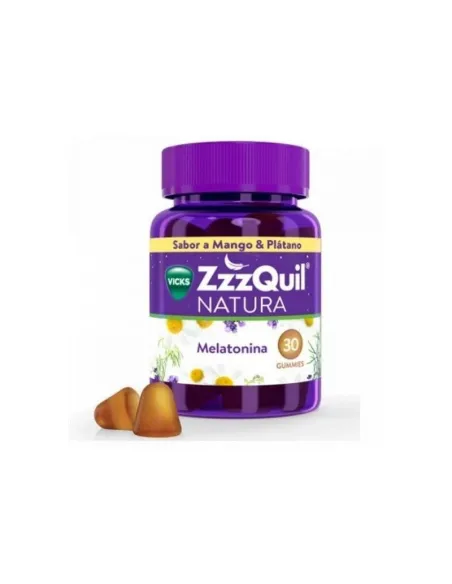 ZZZQUIL NATURA MANGO Y PLÁTANO 30 GUMMIES