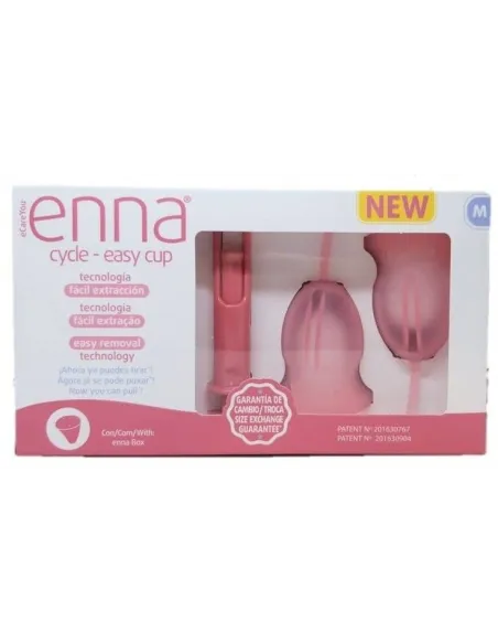 ENNA CYCLE COPA MENSTRUAL EASY CUP TALLA M + APLICADOR
