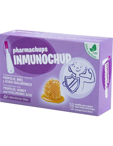 PHARMACHUPS INMUNOCHUP SABOR FRUTAS DEL BOSQUE 18 PASTILLAS