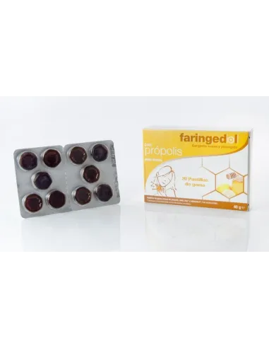 FARINGEDOL PASTILLAS DE GOMA MIEL Y LIMON 20UDS