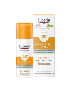 EUCERIN SUN FACE OIL CONTROL SPF-50+ COLOR TONO MEDIO 50ML