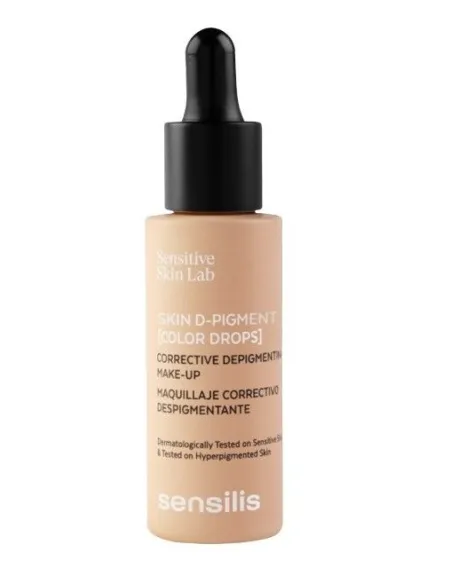 SENSILIS SKIN D-PIGMENT COLOR DROPS MAQUILLAJE CORRECTOR DESPIGMENTANTE TONO 01 BEIGE 30 ML