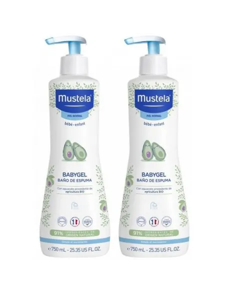 MUSTELA BABYGEL BAÑO DE ESPUMA 2 X 750ML