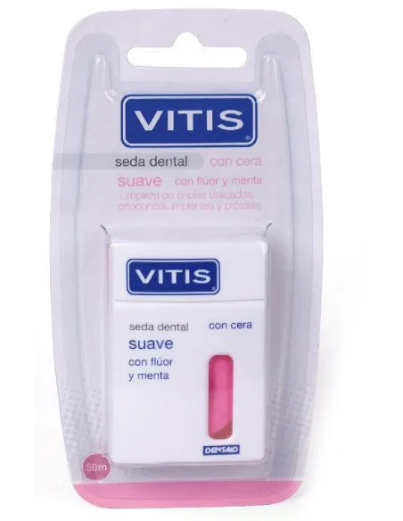 VITIS SEDA DENTAL SUAVE CON FLÚOR Y MENTA 50 M