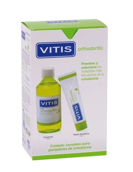 VITIS ORTHODONTIC PACK: PASTA DENTÍFRICA 100 ML + COLUTORIO 500 ML