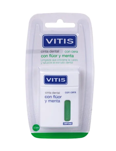 VITIS CINTA DENTAL FLÚOR Y MENTA 50 M