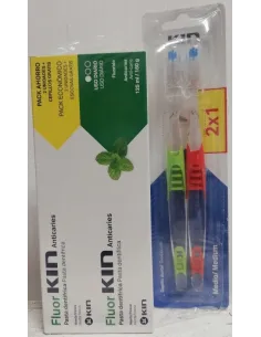 FLUOR KIN DUPLO PASTA 125ML + 2 CEPILLOS
