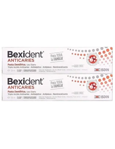 ISDIN BEXIDENT ANTICARIES PASTA DENTÍFRICA 2X125ML