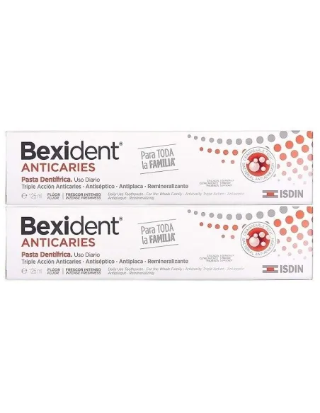 ISDIN BEXIDENT ANTICARIES PASTA DENTÍFRICA 2X125ML