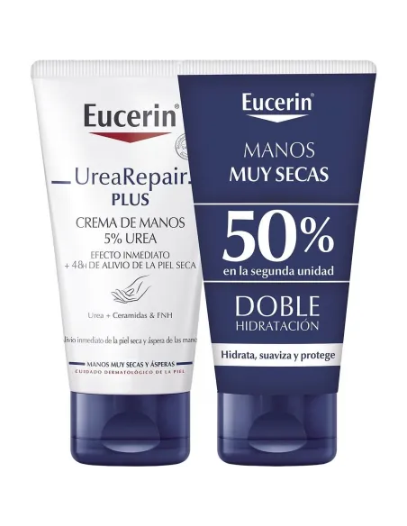 EUCERIN UREAREPAIR PLUS 5% UREA CREMA DE MANOS 2 X 75ML