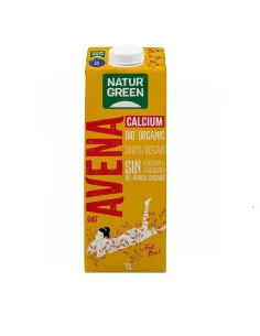 NATURGREEN BEBIDA ECOLÓGICA AVENA CON CALCIO 1L