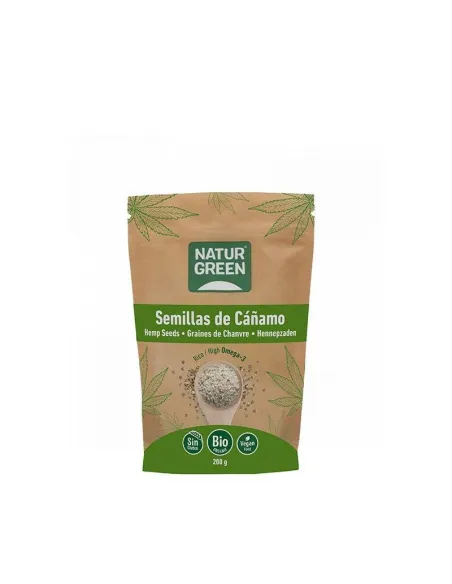NATURGREEN SEMILLAS ECOLÓGICOS DE CÁÑAMO 200GR
