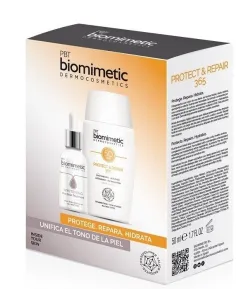 BIOMIMETIC PACK PROTECT & REPAIR PROTECTOR SOLAR + PRE-BASE DESPIGMENTANTE