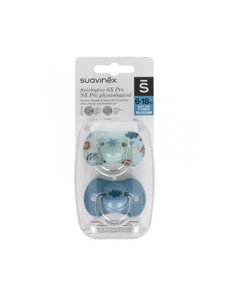 SUAVINEX CHUPETE SILICONA FISIOLÓGICO 6 - 18 MESES 2 UNIDADES