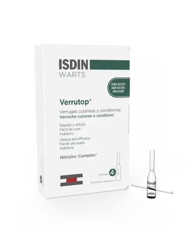 ISDIN VERRUTOP WARTS 4 AMPOLLAS + APLICADOR